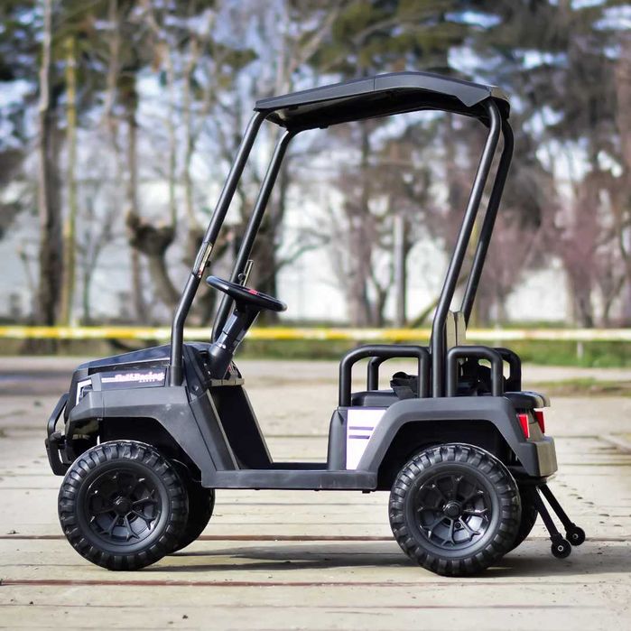 UTV electric pt. 4 copii Kinderauto Golf-Kart 2x 200W, 24V 7Ah Black