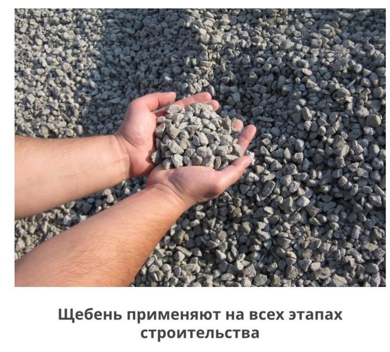 Доставка шебня и песка