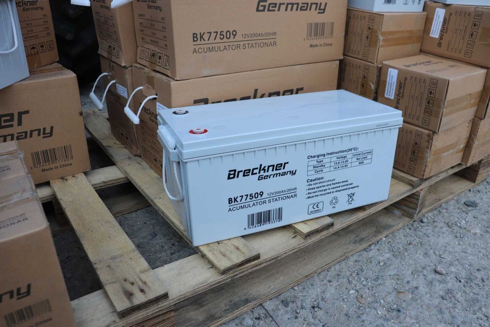 Baterie gel sistem solar fotovoltaic 12V200AH 522x240x225mm Breckner