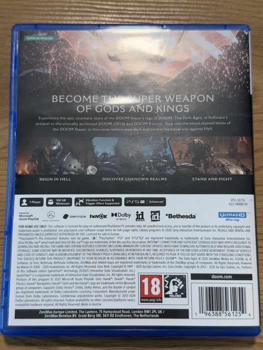 Doom The Dark Ages PS5