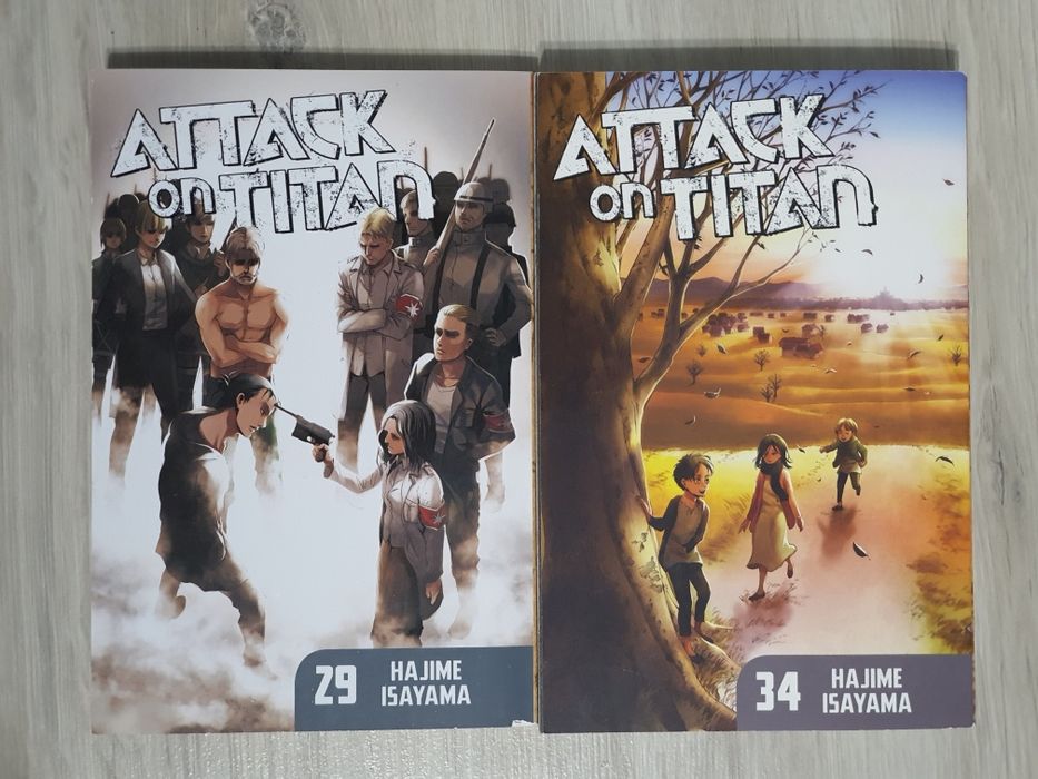 Attack on Titan manga – vol. 29 & 34