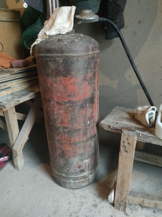 Газ баллон үлкені, газ плитамен бірге