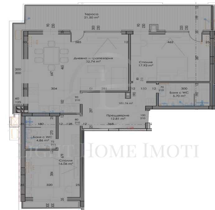 Продава се Тристаен апартамент в Пловдив, Христо Смирненски - 148 кв.м за 803 €/кв.м - Снимка #12