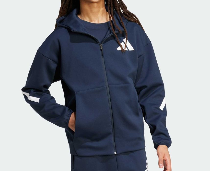adidas men Z.N.E. Full-Zip Hooded Track Jacket M