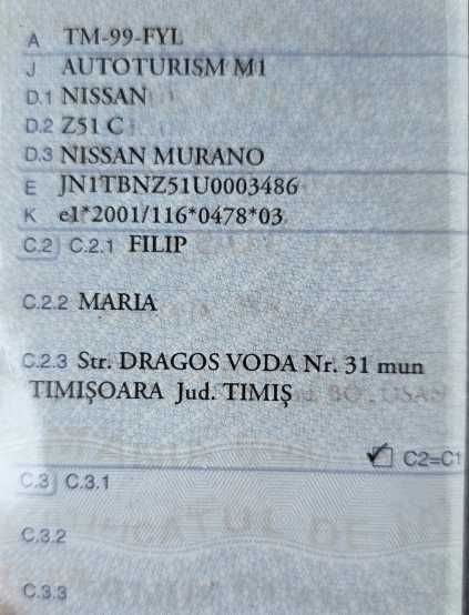 Nissan Murano 2.5 dCi 190 C.P 4X4 Euro 5, Panorama