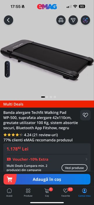 Banda alergare Techfit Walking Pad WP-500