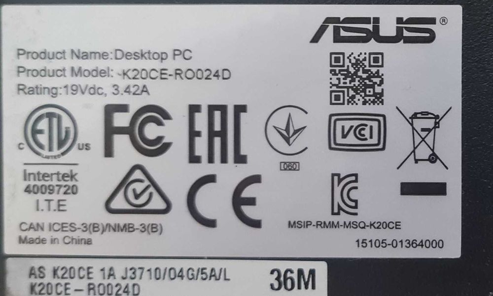 Calculator Mini PC Asus K20CE-RO024D - OFFICE