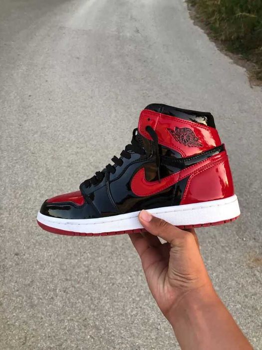 Nike Air Jordan 1 Patent Bred High 36-45