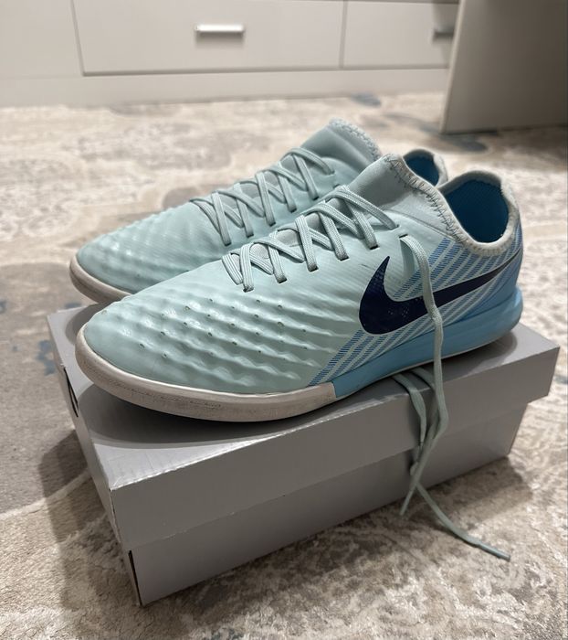 Футзалки найк, голубые