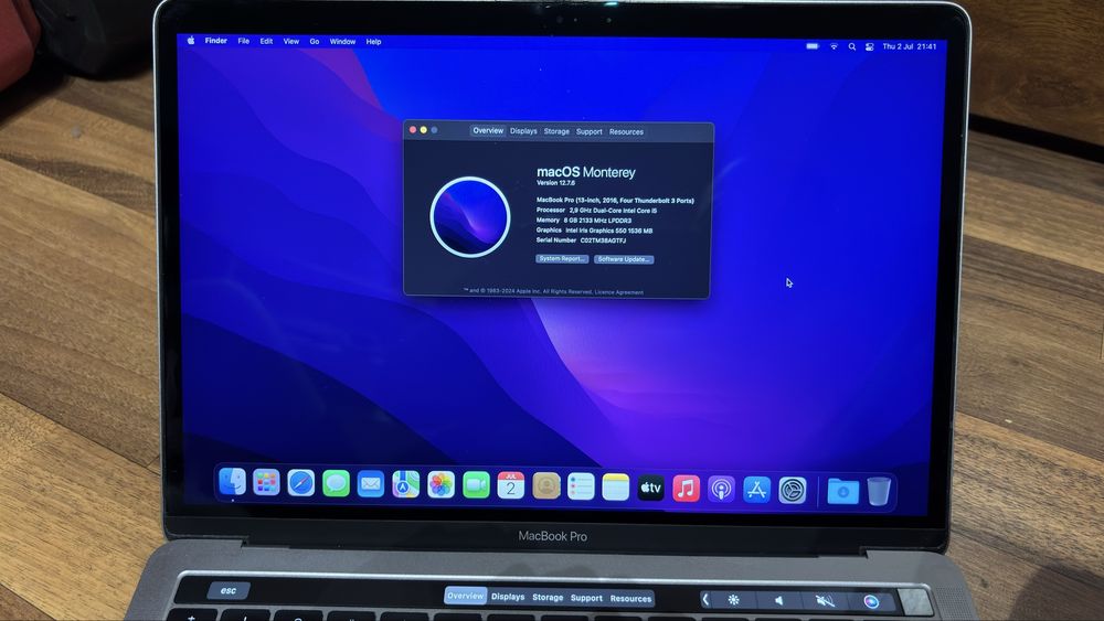 Macbook Pro Touch Bar i5 retina