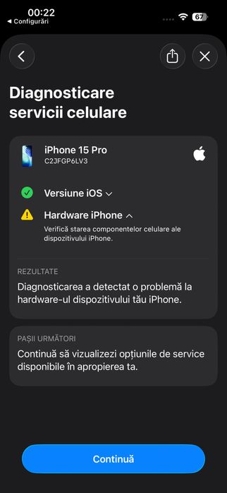 Vand iphone 15pro defect