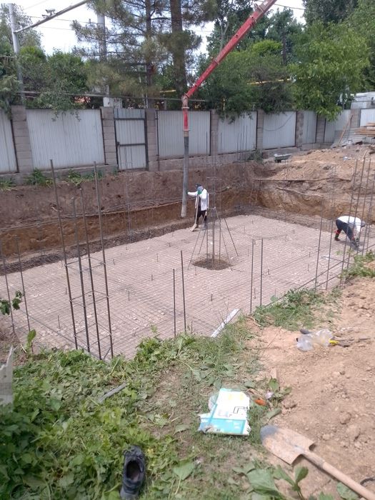 Фундамент құямыз ( заливаем)