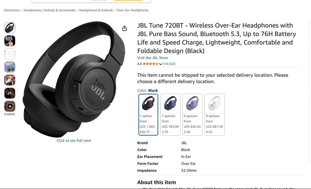 JBL TUNE 520BT naushnik