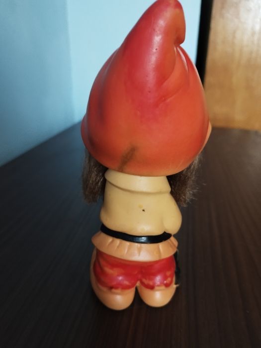 Игрушка СССР резиновый гном.