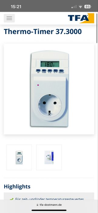 Priza smart cu Termostat si timer, programabila