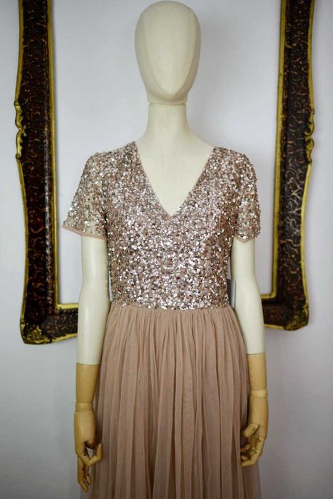 Rochie de seara din tull cu paiete