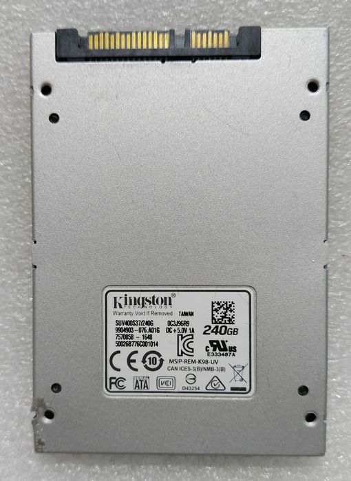 SSD Kingston SSDNow UV400 240GB SATA-III 2.5 inch