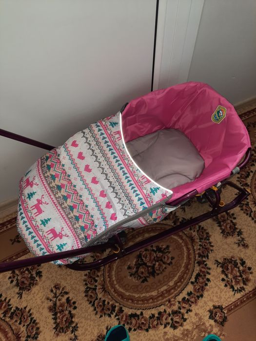 Продам санки с колёсами