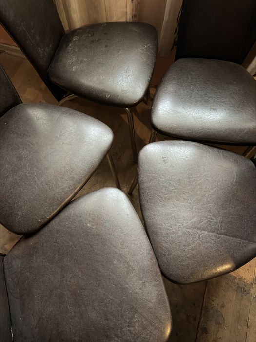 Vand set 5 scaune neagre