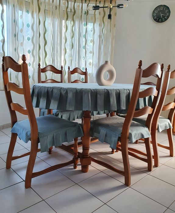 Set 6 scaune dining din lemn masiv - Mobexpert