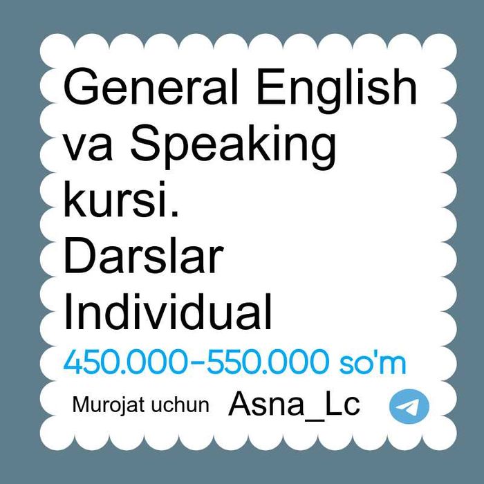 Onlayn Ingliz tili darslar