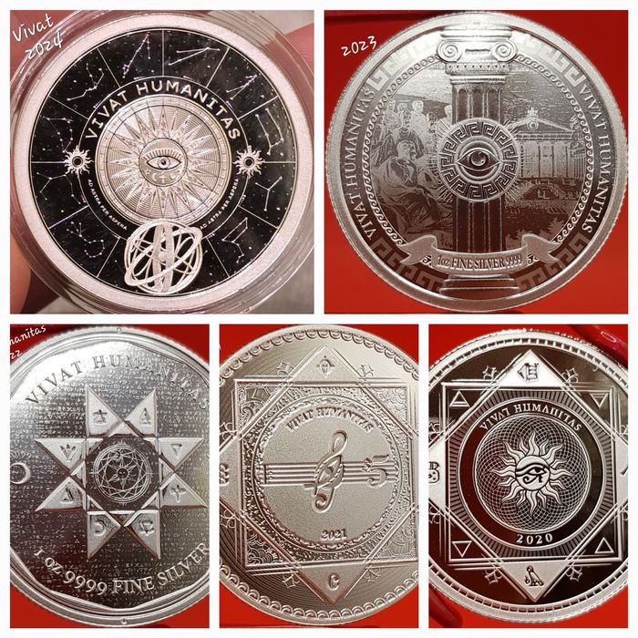 Slovacia Icon Chronos Terra Vivat Eq Magnum complete monede argint 999