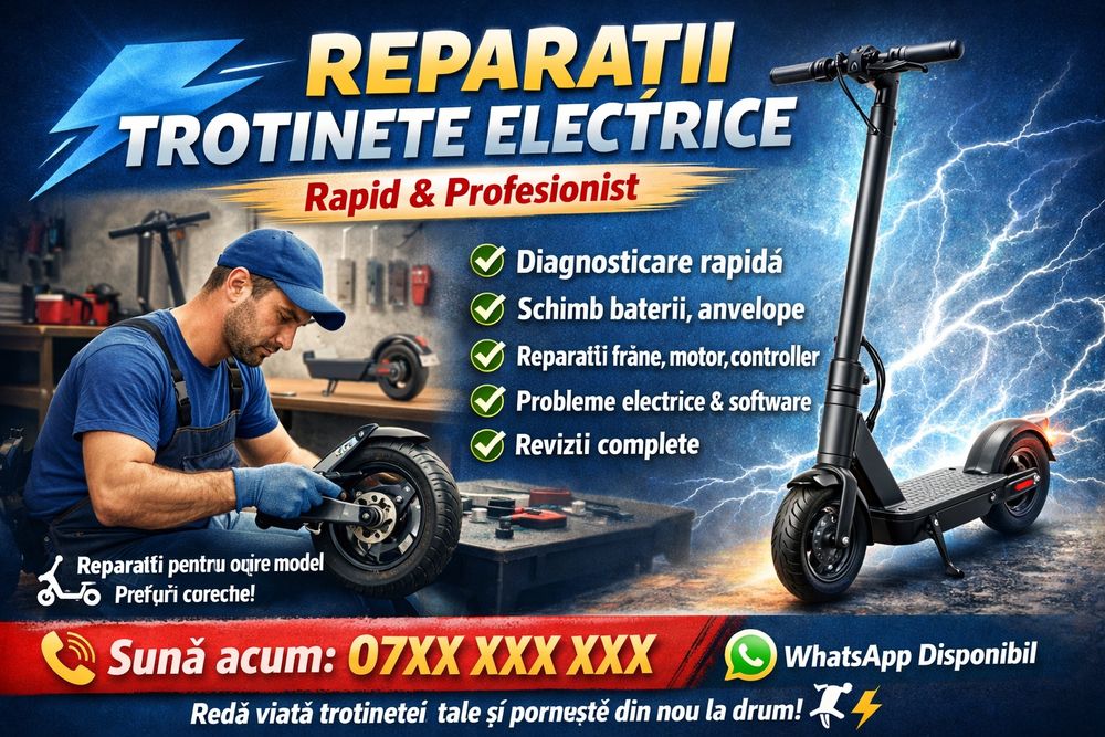 Reparații trotinete electrice