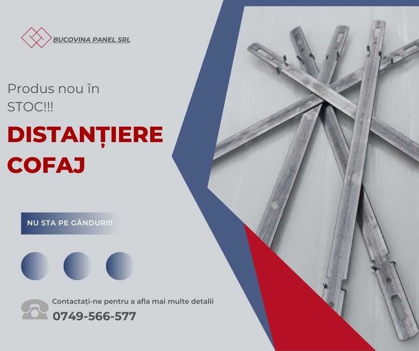 Panouri sandwich termoizolante / distantiere cofraj / tabla cutata
