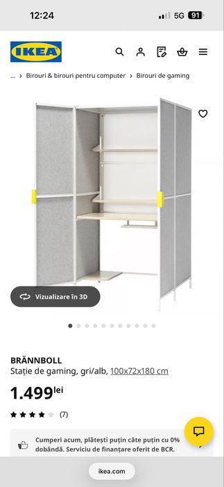 Birou / stație de gaming IKEA