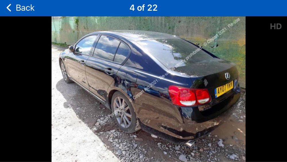 Lexus GS 300 2007 НА ЧАСТИ