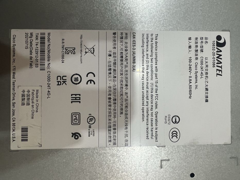 PoE Коммутатор Cisco C1000-24T-4G-L