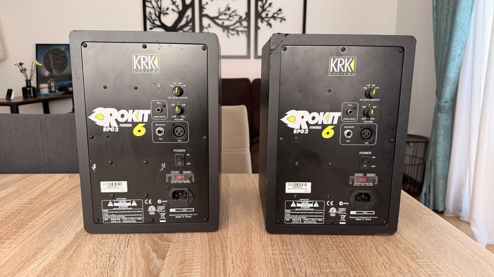 KRK Rokit 6 G2 Monitoare Studio Active Boxe Profesionale DJ Producer Mix Mastering Beatmaking Home Studio Nearfield Audio Monitor Bass Puternic