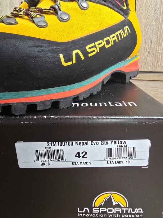 La Sportiva Nepal Evo GTX Yellow 42 номер