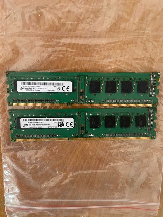kit ram ddr3 2x2 GB 1333MHz (Zeppelin) si 2x4 GB 1600MHz (Micron)