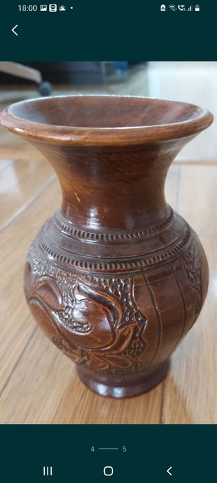 Ceramica de Corund Set vaza +farfurie