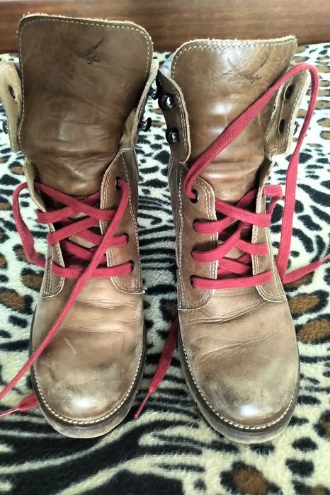 Намалени - Боти SANSIBAR на ток, естествена кожа