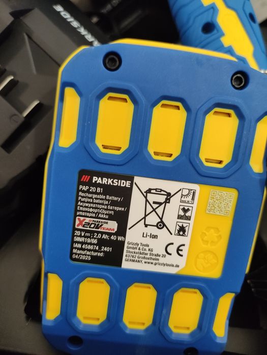 Bormasina 20 V Parkside cu baterie 2 ah si incarcator