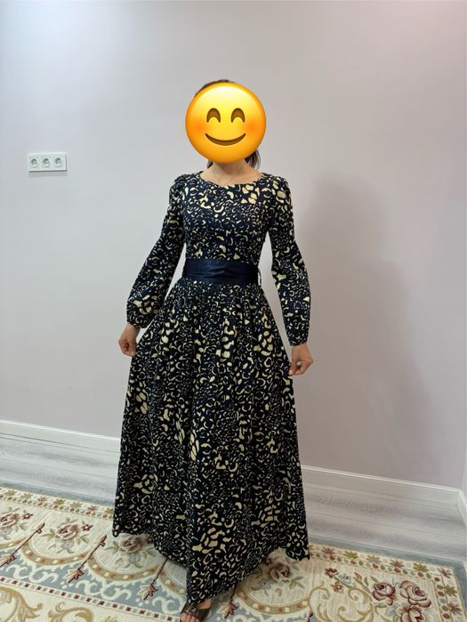 Турецкое длинное платье