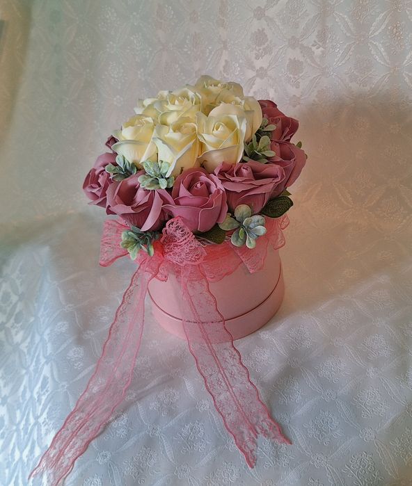 Композиции из мыльных роз