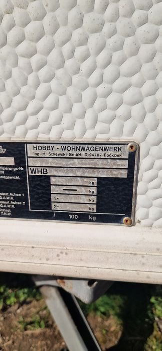 Немска каравана Hobby Excellent