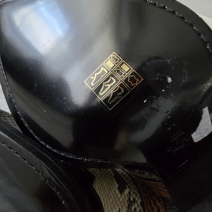 Coach Lace Up Boot With Patchwork Snake  луксозни ботуши