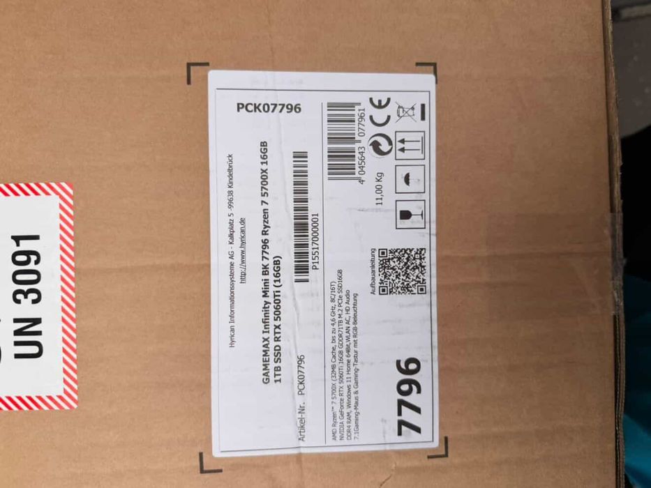 Vand unitate  AMD RYZEN 7 5700x