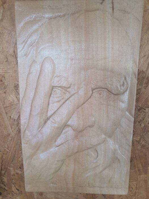 Sculptură lemn masiv