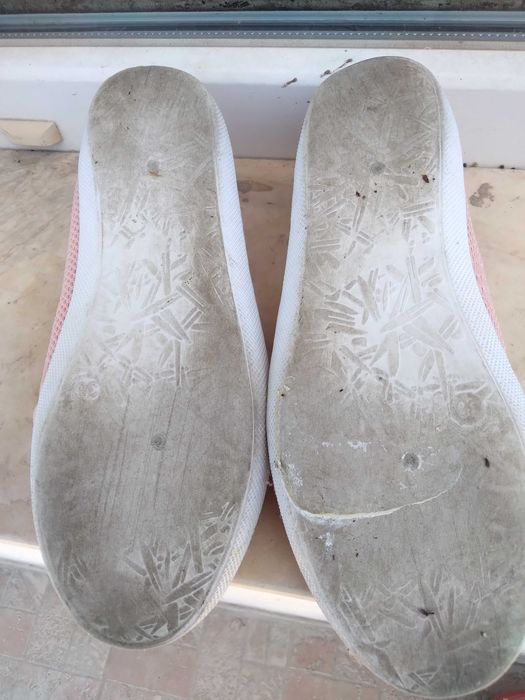 Розови гуменки с панделки размер 36