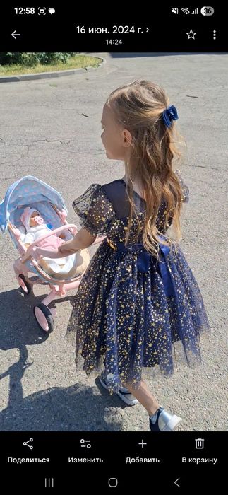 Платье на девочку  6-8 лет