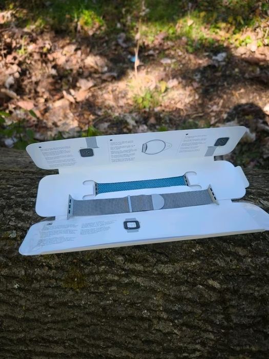 Curele originale Apple Watch de 45 mm: Milanese și împletite, mărimea 9