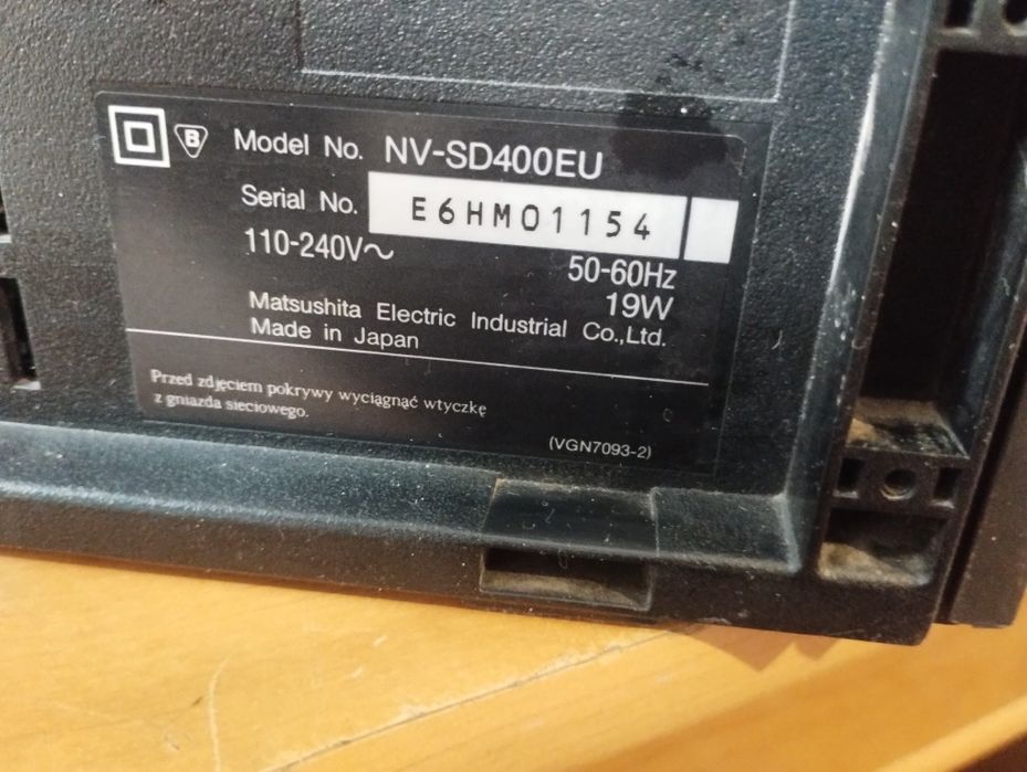 видео Panasonic VHS NV-SD400