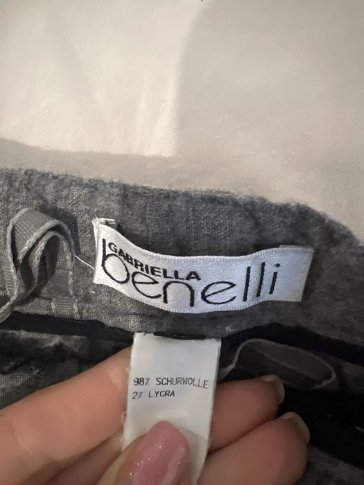 Pantaloni lana subtiri 99% mar S