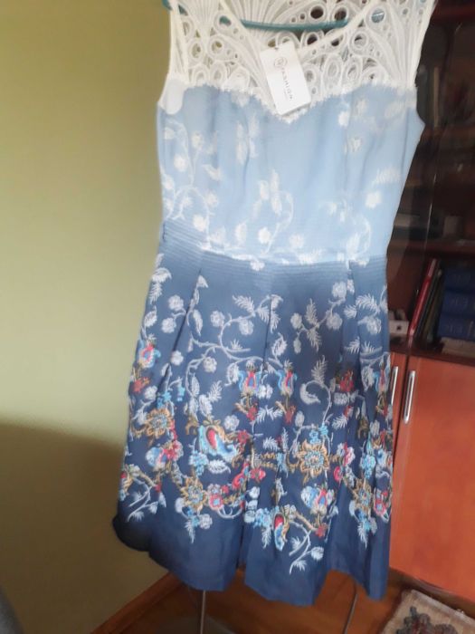 Rochie broderie Dyfashion M/S noua