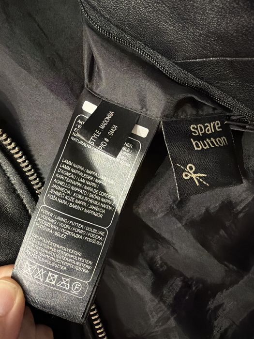 Black leather jacket  Rockandblue  size 36